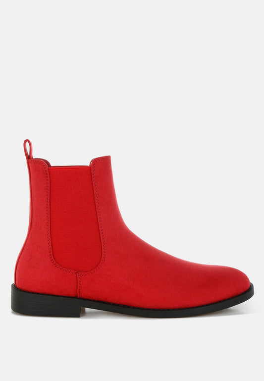 AYASA Low Block Heel Chelsea Boots