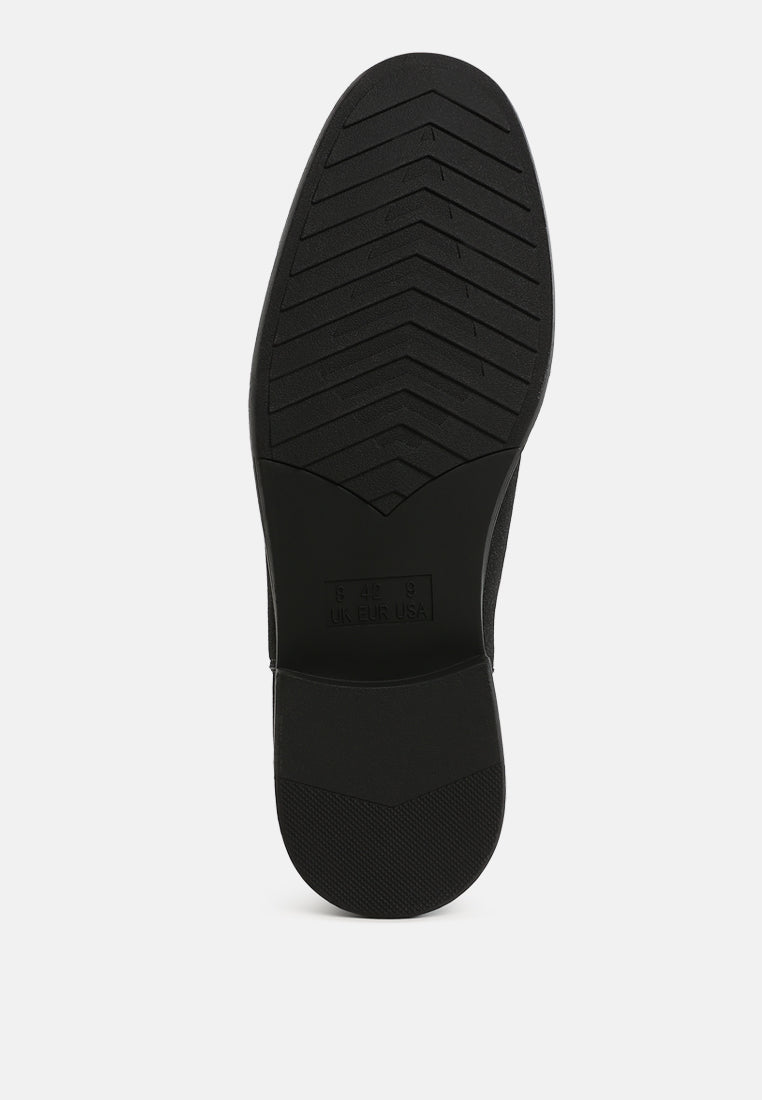 Joham Mens Faux Leather Chelsea Boots